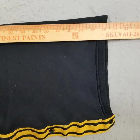 Polo Sport Ralph Lauren Pants Mens 2XL Black Yellow Snap Side Tearaway Track